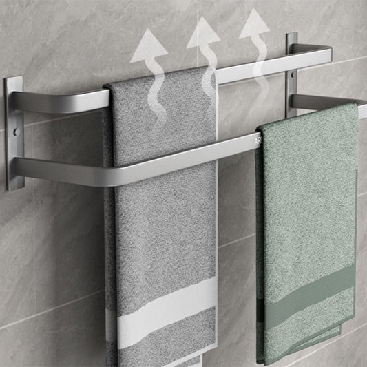 Modern Grey Bathroom Accessory Kit Paper Holder Bath Shelf Bath Hardware Set Clearhalo 'Bathroom Hardware Sets' 'Bathroom Hardware' 'Bathroom Remodel & Bathroom Fixtures' 'bathroom_hardware_sets' 'Home Improvement' 'home_improvement' 'home_improvement_bathroom_hardware_sets' 1200x1200_3ddb16f9-0707-47d9-bbd0-accf3e2af093