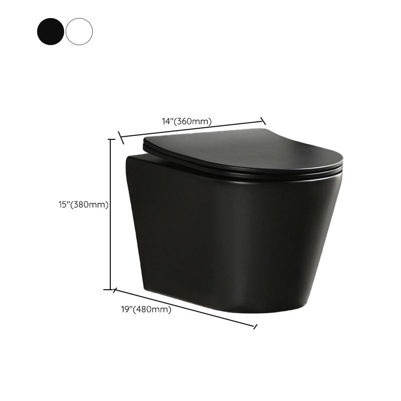 Contemporary Flush Toilet Wall Mount One-Piece Toilet Porcelain Toilet Clearhalo 'Bathroom Remodel & Bathroom Fixtures' 'Home Improvement' 'home_improvement' 'home_improvement_toilets' 'Toilets & Bidets' 'Toilets' 1200x1200_3de7d150-baca-4cd2-a338-6fc2035dc6b3