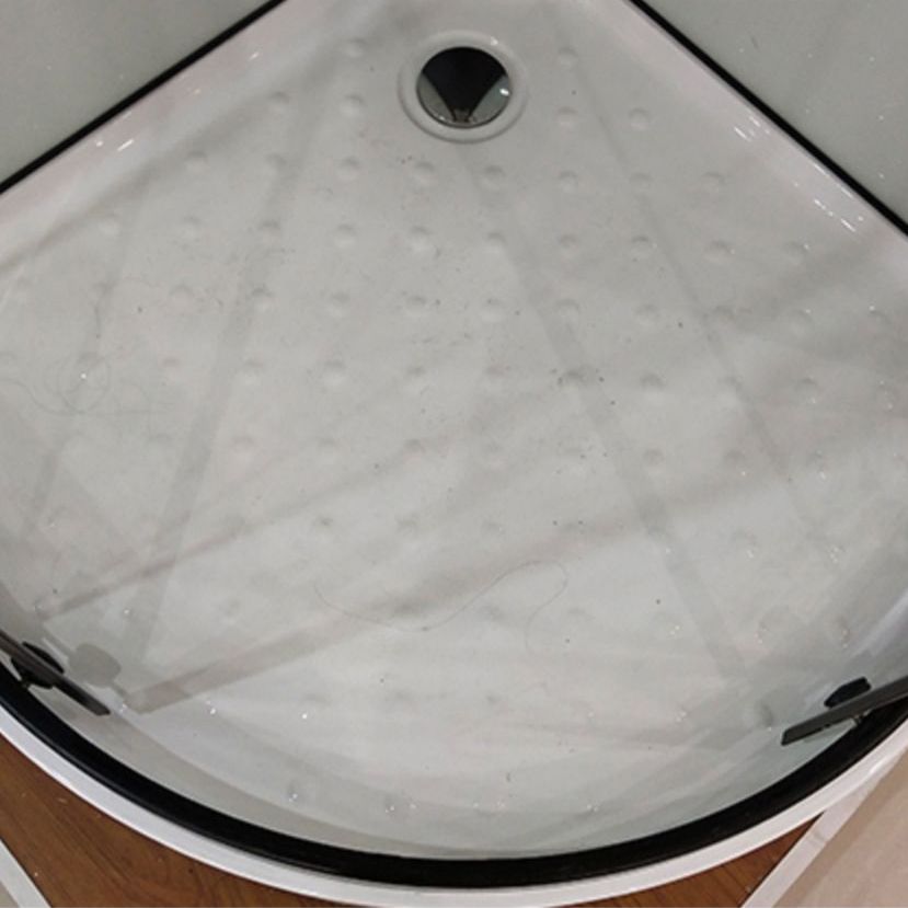 Shower Stall Semi-Frameless Double Sliding Rounded Shower Enclosure Clearhalo 'Bathroom Remodel & Bathroom Fixtures' 'Home Improvement' 'home_improvement' 'home_improvement_shower_stalls_enclosures' 'Shower Stalls & Enclosures' 'shower_stalls_enclosures' 'Showers & Bathtubs' 1200x1200_3e08045e-c4c7-41d2-880d-0cc8bf391f2b