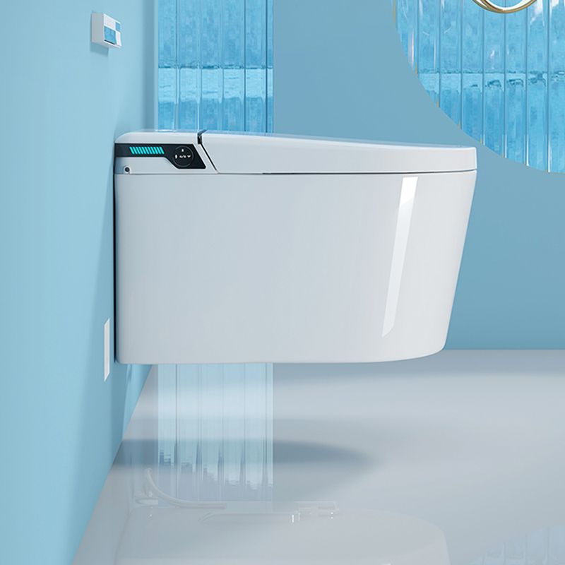 Temperature Control Wall Hung Toilet Ceramic Foot Sensor Bidet Clearhalo 'Bathroom Remodel & Bathroom Fixtures' 'Bidets' 'Home Improvement' 'home_improvement' 'home_improvement_bidets' 'Toilets & Bidets' 1200x1200_3e13f628-5cf8-4aae-b5e1-85633cd31b11