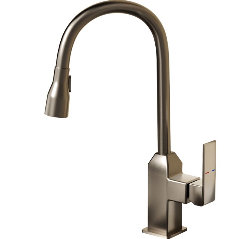 Modern Pull Down Pot Filler One Handle High Profile Filler with Sprayer Clearhalo 'Home Improvement' 'home_improvement' 'home_improvement_kitchen_faucets' 'Kitchen Faucets' 'Kitchen Remodel & Kitchen Fixtures' 'Kitchen Sinks & Faucet Components' 'kitchen_faucets' 1200x1200_3e1ea519-d481-4eae-8ecd-1fbae8177f74