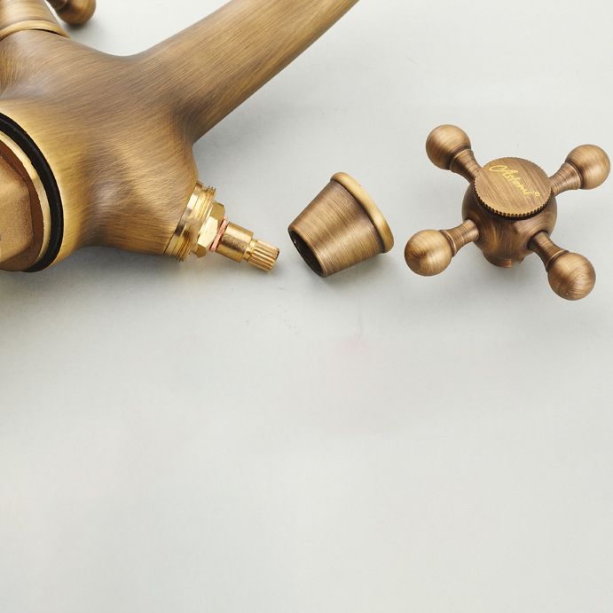 Vintage Wide Spread Bathroom Faucet Industrial Cross Handles Lavatory Faucet Clearhalo 'Bathroom Remodel & Bathroom Fixtures' 'Bathroom Sink Faucets' 'Bathroom Sinks & Faucet Components' 'bathroom_sink_faucets' 'Home Improvement' 'home_improvement' 'home_improvement_bathroom_sink_faucets' 1200x1200_3e2008ab-25d0-4758-b37a-631e1a90ed0e