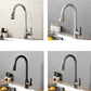 Modern Kitchen Faucet Pure Color Stainless Steel Kitchen Faucet Clearhalo 'Home Improvement' 'home_improvement' 'home_improvement_kitchen_faucets' 'Kitchen Faucets' 'Kitchen Remodel & Kitchen Fixtures' 'Kitchen Sinks & Faucet Components' 'kitchen_faucets' 1200x1200_3e347377-8b7f-409f-8861-ef3031a343bd