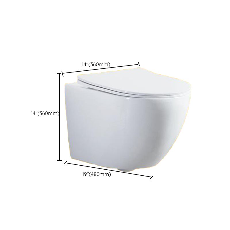 Contemporary Wall Hung Toilet Bowl White Seat Included Urine Toilet for Bathroom Clearhalo 'Bathroom Remodel & Bathroom Fixtures' 'Home Improvement' 'home_improvement' 'home_improvement_toilets' 'Toilets & Bidets' 'Toilets' 1200x1200_3e362943-4b68-4f12-a611-dd24ea3c9939