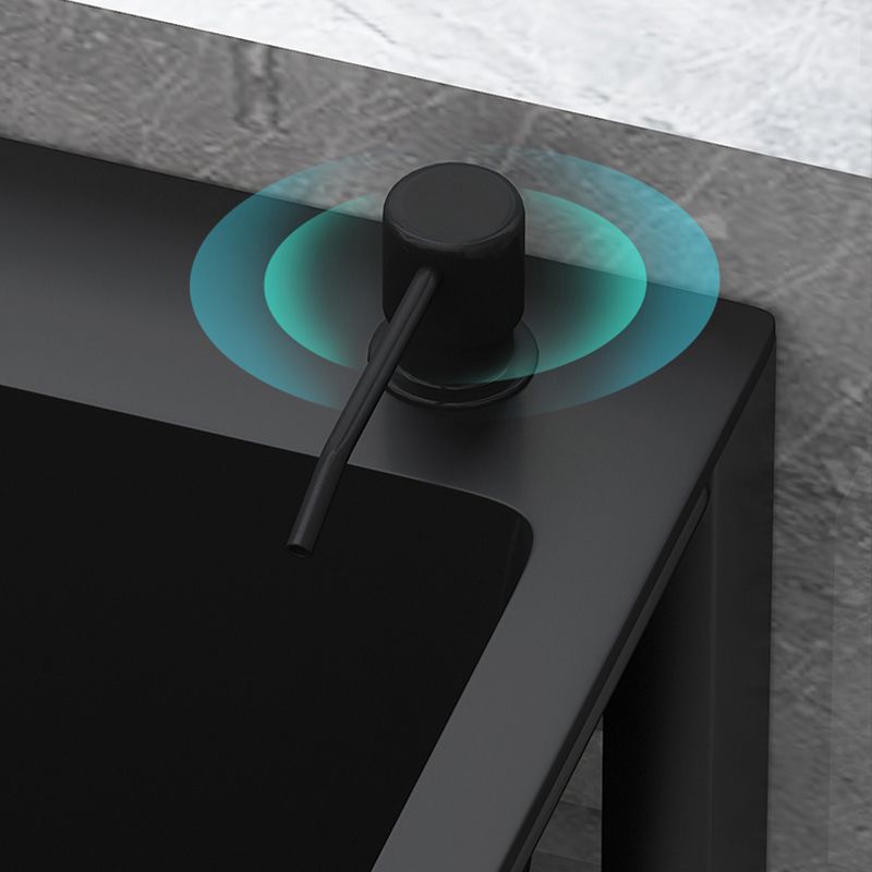 Modern Style Kitchen Sink All-in-one Black Kitchen Sink with Drain Assembly Clearhalo 'Home Improvement' 'home_improvement' 'home_improvement_kitchen_sinks' 'Kitchen Remodel & Kitchen Fixtures' 'Kitchen Sinks & Faucet Components' 'Kitchen Sinks' 'kitchen_sinks' 1200x1200_3e9ca6bc-ac0d-48a3-a98e-204085e1490a