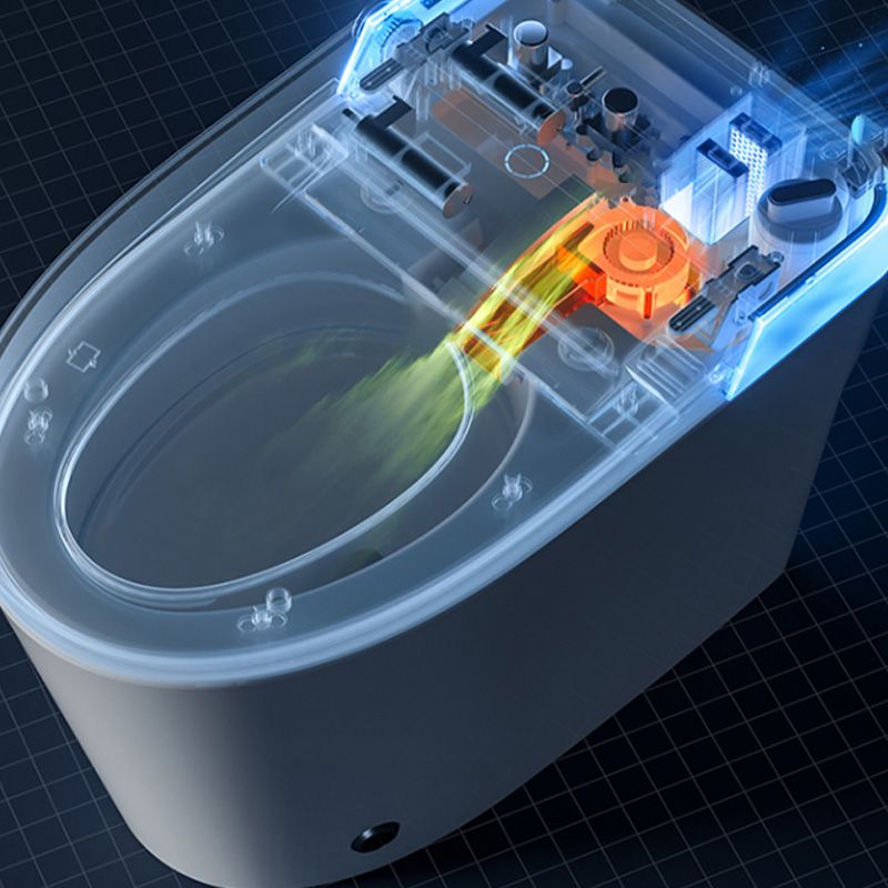 Contemporary White with Heated Seat Foot Sensor Ceramic Floor Standing Bidet Clearhalo 'Bathroom Remodel & Bathroom Fixtures' 'Bidets' 'Home Improvement' 'home_improvement' 'home_improvement_bidets' 'Toilets & Bidets' 1200x1200_3eade916-69fd-47e8-be94-74ce7e05ce88