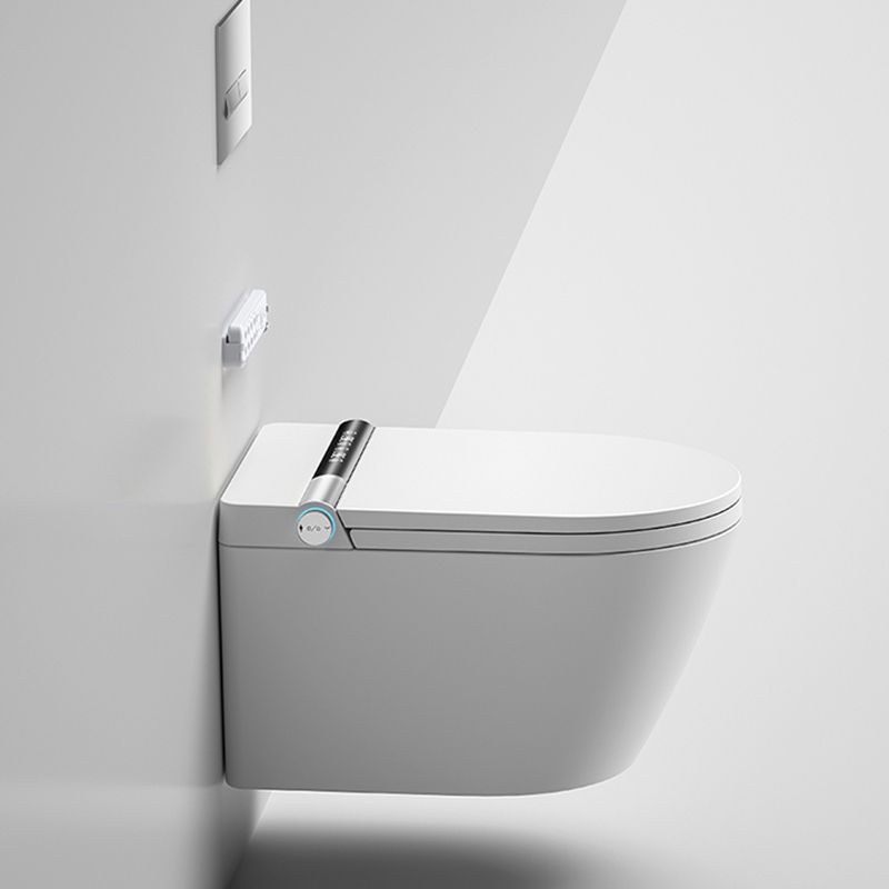 White Antimicrobial Bidet Elongated Smart Toilet with Unlimited Warm Water Clearhalo 'Bathroom Remodel & Bathroom Fixtures' 'Bidets' 'Home Improvement' 'home_improvement' 'home_improvement_bidets' 'Toilets & Bidets' 1200x1200_3ec5005e-6839-4354-9a77-5deb1c7e7aba