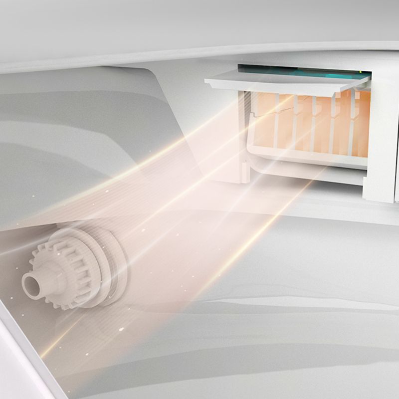 All-In-One Smart Toilet Seat Bidet in Gold and White of 17.7" H Clearhalo 'Bathroom Remodel & Bathroom Fixtures' 'Bidets' 'Home Improvement' 'home_improvement' 'home_improvement_bidets' 'Toilets & Bidets' 1200x1200_3ee6141a-96b0-4dbe-9c9d-6649a5eba520