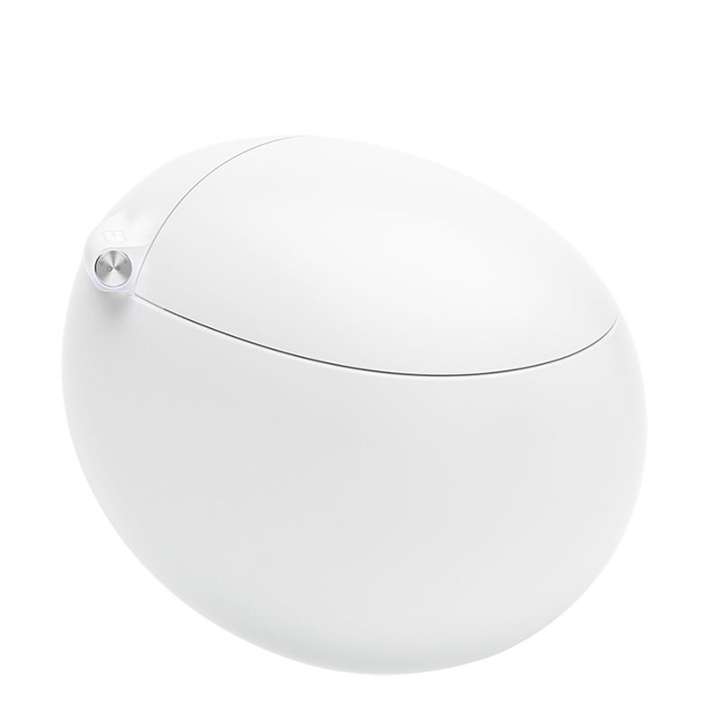 White Contemporary Floor Standing Bidet Round Ceramic Floor Mount Bidet Clearhalo 'Bathroom Remodel & Bathroom Fixtures' 'Bidets' 'Home Improvement' 'home_improvement' 'home_improvement_bidets' 'Toilets & Bidets' 1200x1200_3eee481e-6ace-4e42-8c21-315d85287c04