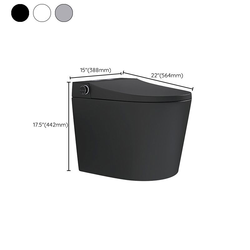 Contemporary White/black/ Gray Electronic Toilet Elongated Wall Hung Toilet Set Clearhalo 'Bathroom Remodel & Bathroom Fixtures' 'Bidets' 'Home Improvement' 'home_improvement' 'home_improvement_bidets' 'Toilets & Bidets' 1200x1200_3f144063-8a48-46fe-98e6-9ea86dc2f3f0