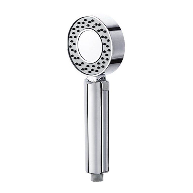 Contemporary Wall Mounted Shower Head Combo Chrome Round Hand Shower Clearhalo 'Bathroom Remodel & Bathroom Fixtures' 'Home Improvement' 'home_improvement' 'home_improvement_shower_heads' 'Shower Heads' 'shower_heads' 'Showers & Bathtubs Plumbing' 'Showers & Bathtubs' 1200x1200_3f19f749-cc82-46f2-8613-6352b41b67aa