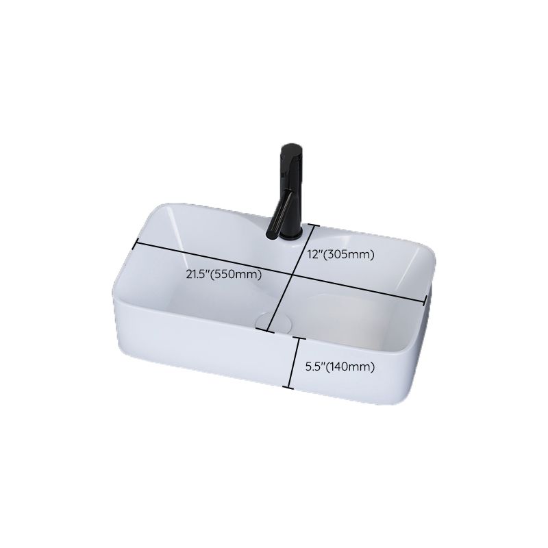 White Trough Bathroom Sink Rectangle Ceramic Trough Bathroom Sink Clearhalo 'Bathroom Remodel & Bathroom Fixtures' 'Bathroom Sinks & Faucet Components' 'Bathroom Sinks' 'bathroom_sink' 'Home Improvement' 'home_improvement' 'home_improvement_bathroom_sink' 1200x1200_3f29eb2f-842a-4d45-b51e-71613ad442bf