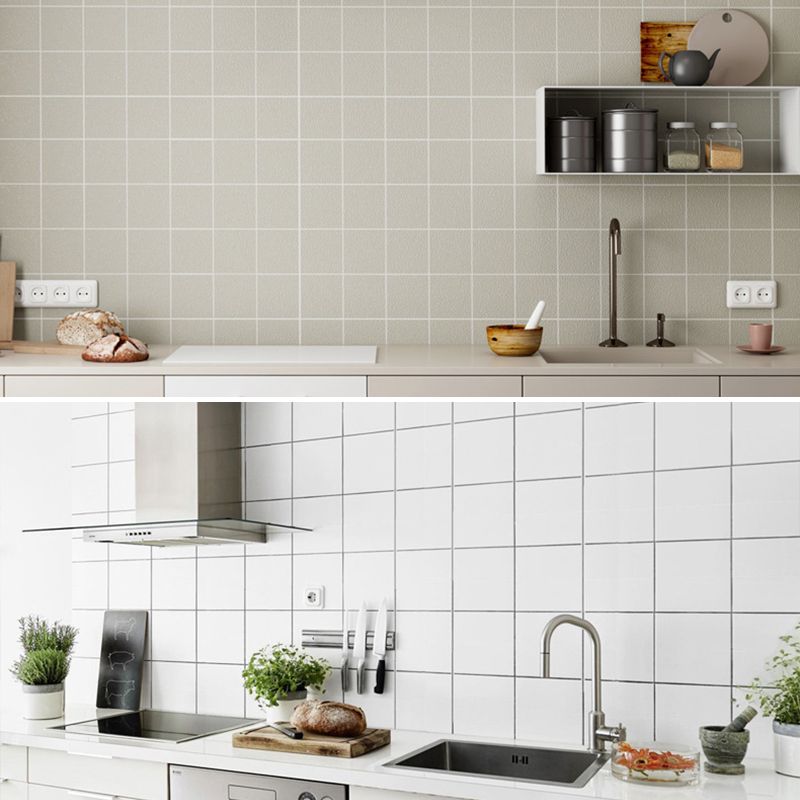 Modern Smooth Mosaic Tile Peel and Stick Wall Tile for Kitchen Clearhalo 'Flooring 'Home Improvement' 'home_improvement' 'home_improvement_peel_stick_blacksplash' 'Peel & Stick Backsplash Tile' 'peel_stick_blacksplash' 'Walls & Ceilings' Walls and Ceiling' 1200x1200_3f2d8edf-c0b5-4123-a67c-cbddda82b635