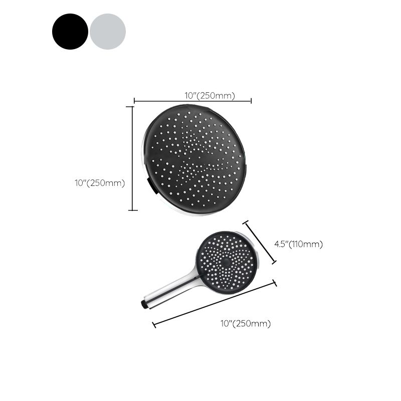 Modern Rectangle Shower Head Combo Standard Spray Pattern with Handheld Shower Head Clearhalo 'Bathroom Remodel & Bathroom Fixtures' 'Home Improvement' 'home_improvement' 'home_improvement_shower_heads' 'Shower Heads' 'shower_heads' 'Showers & Bathtubs Plumbing' 'Showers & Bathtubs' 1200x1200_3f4520c6-8349-484f-a8d8-77f0ade92c50