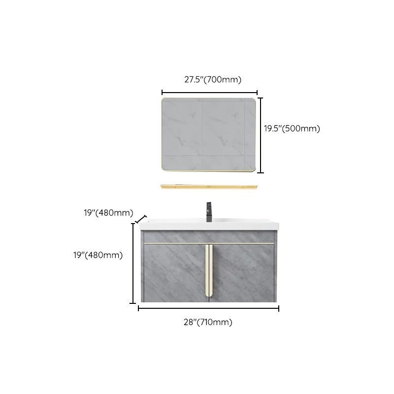 Contemporary Sink Cabinet Mirror Cabinet Vanity Cabinet for Bathroom Clearhalo 'Bathroom Remodel & Bathroom Fixtures' 'Bathroom Vanities' 'bathroom_vanities' 'Home Improvement' 'home_improvement' 'home_improvement_bathroom_vanities' 1200x1200_3f501d51-fa6a-4112-a089-b924d586ff07