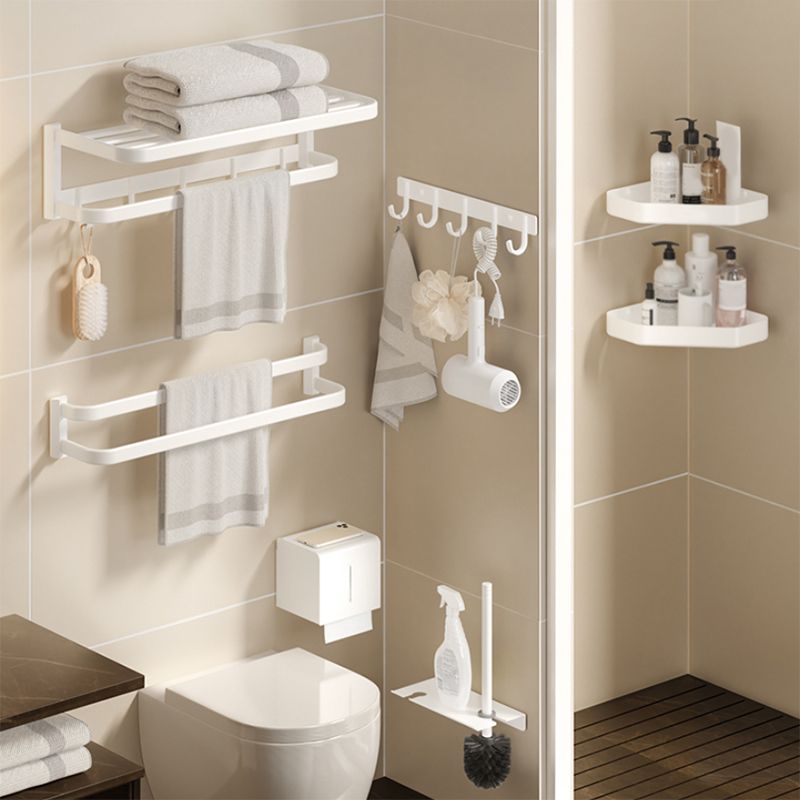 Modern Bath Hardware Set Paper Holder Bath Shelf Bathroom Accessory Kit Clearhalo 'Bathroom Hardware Sets' 'Bathroom Hardware' 'Bathroom Remodel & Bathroom Fixtures' 'bathroom_hardware_sets' 'Home Improvement' 'home_improvement' 'home_improvement_bathroom_hardware_sets' 1200x1200_3f6aeee0-391b-4710-b93c-4dd835dcd7b4