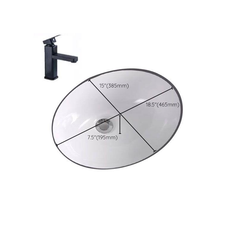 Traditional Undermount Vanity Sink Porcelain Rectangular with Pop-Up Drain Vessel Sink Clearhalo 'Bathroom Remodel & Bathroom Fixtures' 'Bathroom Sinks & Faucet Components' 'Bathroom Sinks' 'bathroom_sink' 'Home Improvement' 'home_improvement' 'home_improvement_bathroom_sink' 1200x1200_3f8933fe-b61d-453b-b54f-2eda727f700f