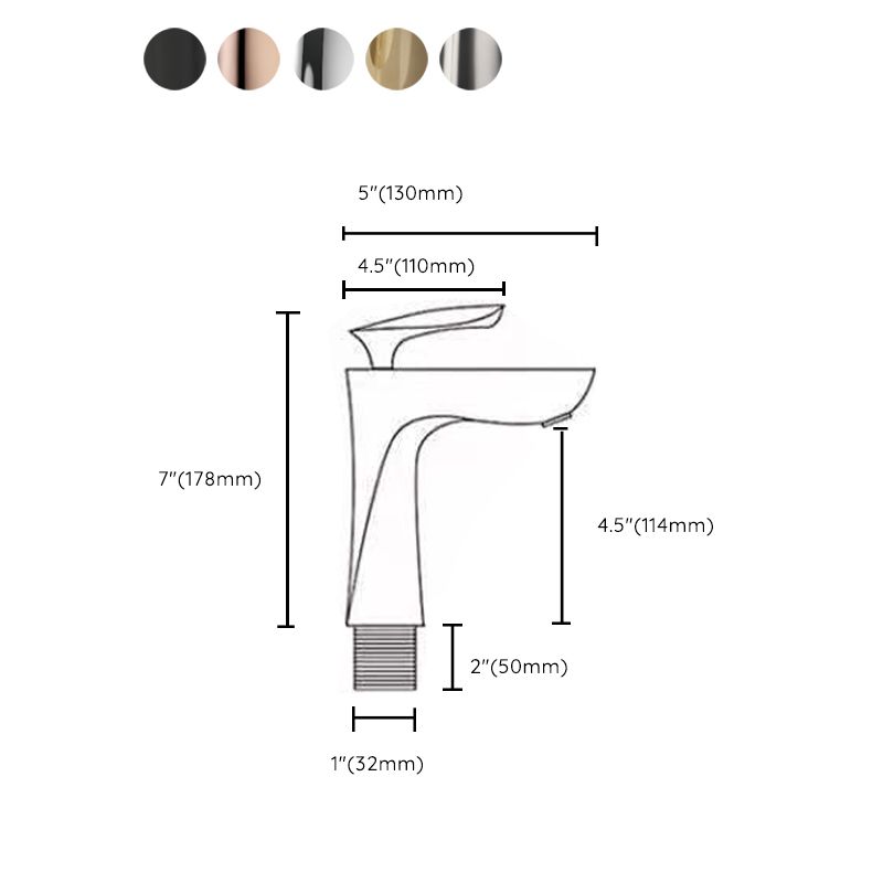 Contemporary Centerset Faucet Lever Handle Low Arc Solid Brass Faucet Clearhalo 'Bathroom Remodel & Bathroom Fixtures' 'Bathroom Sink Faucets' 'Bathroom Sinks & Faucet Components' 'bathroom_sink_faucets' 'Home Improvement' 'home_improvement' 'home_improvement_bathroom_sink_faucets' 1200x1200_3f90ca1b-8c41-402f-b902-940672cea1cb