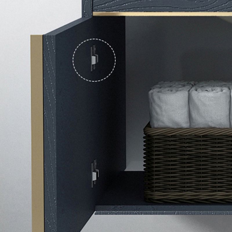 Modern Sink Vanity Metal Color Block Mount Bathroom Vanity Cabinet Clearhalo 'Bathroom Remodel & Bathroom Fixtures' 'Bathroom Vanities' 'bathroom_vanities' 'Home Improvement' 'home_improvement' 'home_improvement_bathroom_vanities' 1200x1200_3fd3d121-e8ba-48c9-82f3-dc014c58bdba