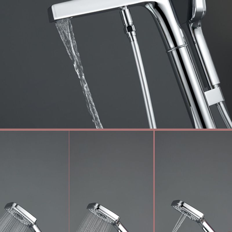 Bathroom Faucet Floor Standing Handheld Shower Head Rod Handle Faucet Clearhalo 'Bathroom Remodel & Bathroom Fixtures' 'Bathtub Faucets' 'bathtub_faucets' 'Home Improvement' 'home_improvement' 'home_improvement_bathtub_faucets' 1200x1200_3fe500ee-ef34-4be5-99a1-b0f0aafefd3f