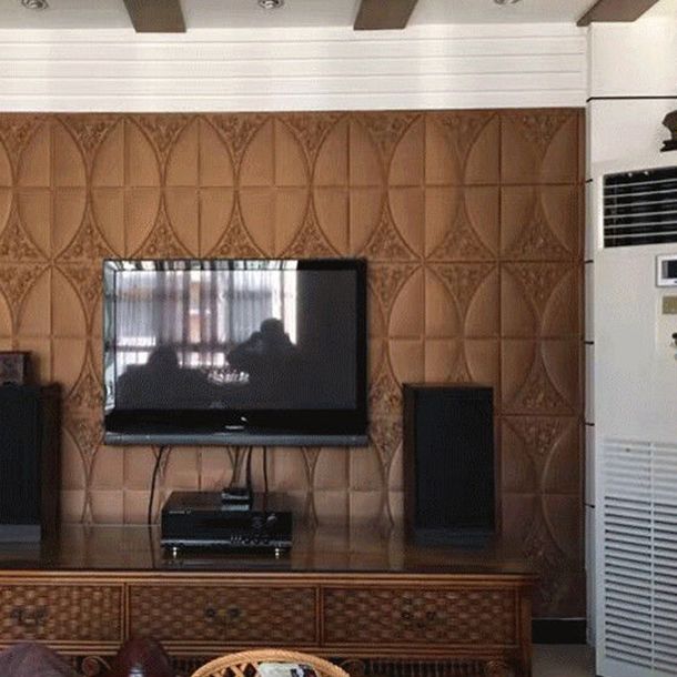 Modern Style Plastic Wall Panel Living Room Peel and Stick 3D Wall Paneling Clearhalo 'Flooring 'Home Improvement' 'home_improvement' 'home_improvement_wall_paneling' 'Wall Paneling' 'wall_paneling' 'Walls & Ceilings' Walls and Ceiling' 1200x1200_3ff54156-12a3-4930-a4a5-cd547df1faab