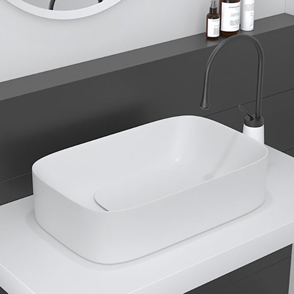 Modern Bathroom Sink Pop-Up Drain Porcelain Solid Color Sink (Faucet Not Included) Clearhalo 'Bathroom Remodel & Bathroom Fixtures' 'Bathroom Sinks & Faucet Components' 'Bathroom Sinks' 'bathroom_sink' 'Home Improvement' 'home_improvement' 'home_improvement_bathroom_sink' 1200x1200_3ff9cd40-bbf3-49f2-9848-2b2bb1d43b5c