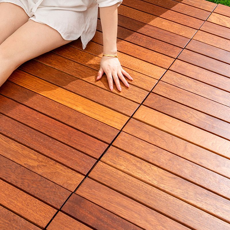 Tradition Smooth Wood Floor Tile Click Lock Teak Wood for Living Room Clearhalo 'Flooring 'Hardwood Flooring' 'hardwood_flooring' 'Home Improvement' 'home_improvement' 'home_improvement_hardwood_flooring' Walls and Ceiling' 1200x1200_3ffeef1f-3021-41be-980f-43a33096751f