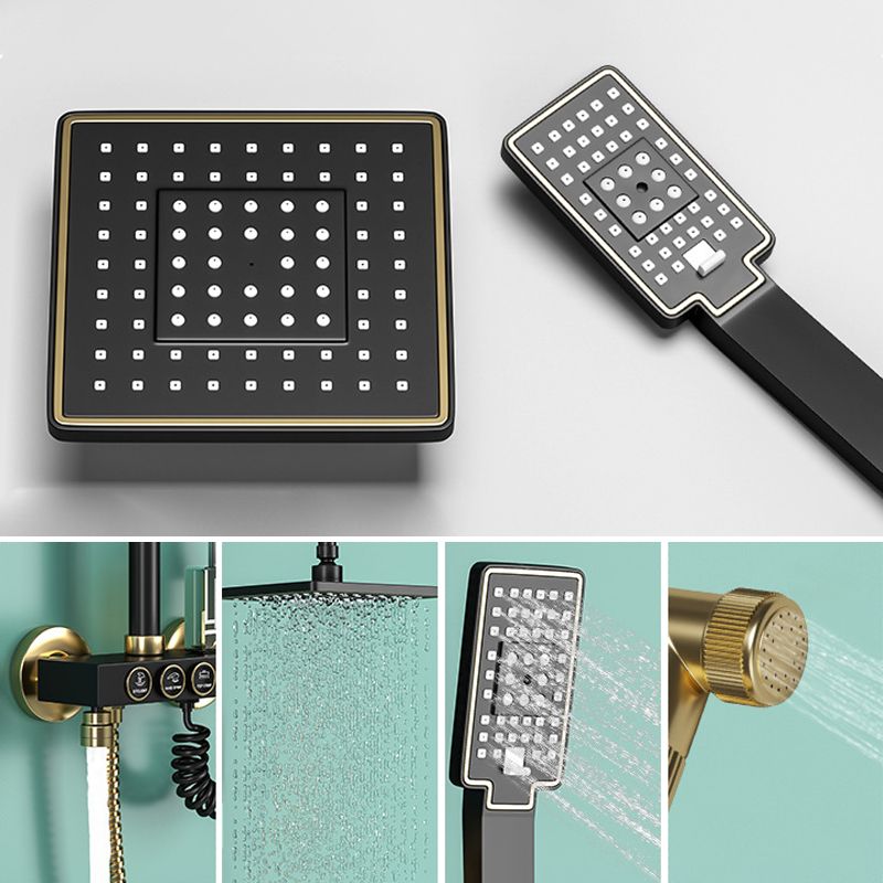 Modern Shower System Metal Adjustable Shower Head Wall Mounted Shower Head Combo Clearhalo 'Bathroom Remodel & Bathroom Fixtures' 'Home Improvement' 'home_improvement' 'home_improvement_shower_faucets' 'Shower Faucets & Systems' 'shower_faucets' 'Showers & Bathtubs Plumbing' 'Showers & Bathtubs' 1200x1200_40050d23-9cd7-4c45-8b38-519ab8aac890