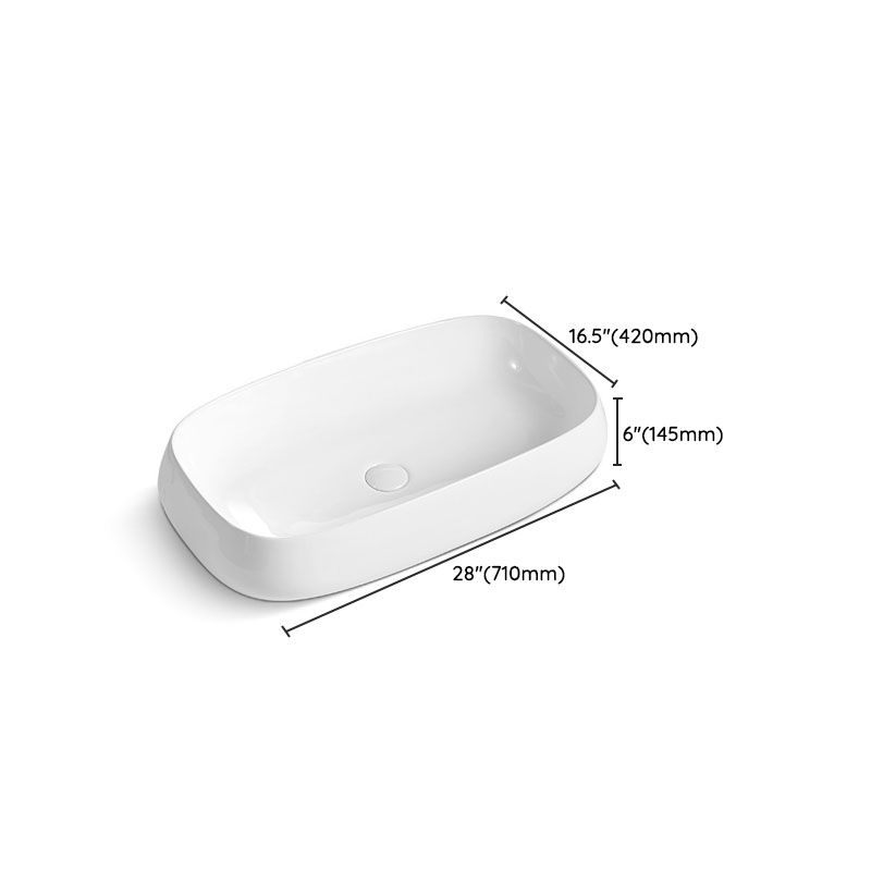 Porcelain Vessel Lavatory Sink Rectangular Shape Bathroom Sink Clearhalo 'Bathroom Remodel & Bathroom Fixtures' 'Bathroom Sinks & Faucet Components' 'Bathroom Sinks' 'bathroom_sink' 'Home Improvement' 'home_improvement' 'home_improvement_bathroom_sink' 1200x1200_400677cb-6635-4ff0-b1cf-3332f2418c1e