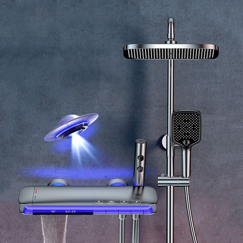 Copper Shower System Modern Wall-Mounted Spot Resistant Knob Handle Shower Set Clearhalo 'Bathroom Remodel & Bathroom Fixtures' 'Home Improvement' 'home_improvement' 'home_improvement_shower_faucets' 'Shower Faucets & Systems' 'shower_faucets' 'Showers & Bathtubs Plumbing' 'Showers & Bathtubs' 1200x1200_40428c51-dfa7-4d8a-b4e7-03f8dd26541e