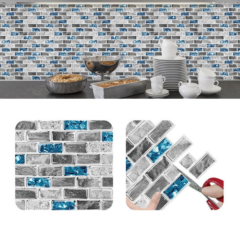 Peel and Stick Wall Tile Water Resistant Rectangle PVC Peel & Stick Subway Tile Clearhalo 'Flooring 'Home Improvement' 'home_improvement' 'home_improvement_peel_stick_blacksplash' 'Peel & Stick Backsplash Tile' 'peel_stick_blacksplash' 'Walls & Ceilings' Walls and Ceiling' 1200x1200_406d0e5e-de26-4782-a397-6dc798b36a08