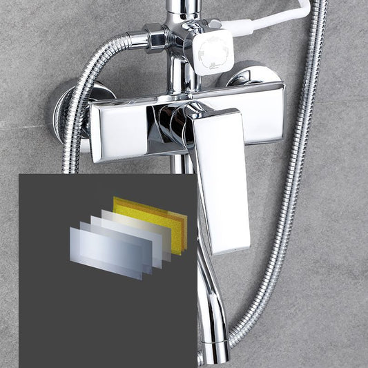 Shower Trim Round Rain Massage Jet Handheld Shower Head System Clearhalo 'Bathroom Remodel & Bathroom Fixtures' 'Home Improvement' 'home_improvement' 'home_improvement_shower_faucets' 'Shower Faucets & Systems' 'shower_faucets' 'Showers & Bathtubs Plumbing' 'Showers & Bathtubs' 1200x1200_406f676e-a1ca-49e6-bd73-173337107611