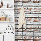 Tile-Peel & Stick Rectangle Waterproof Plastic Peel & Stick Subway Tile for Shower 2-Pack Clearhalo 'Flooring 'Home Improvement' 'home_improvement' 'home_improvement_peel_stick_blacksplash' 'Peel & Stick Backsplash Tile' 'peel_stick_blacksplash' 'Walls & Ceilings' Walls and Ceiling' 1200x1200_409da9f2-a3dc-429e-8f25-04e890dd3cf5