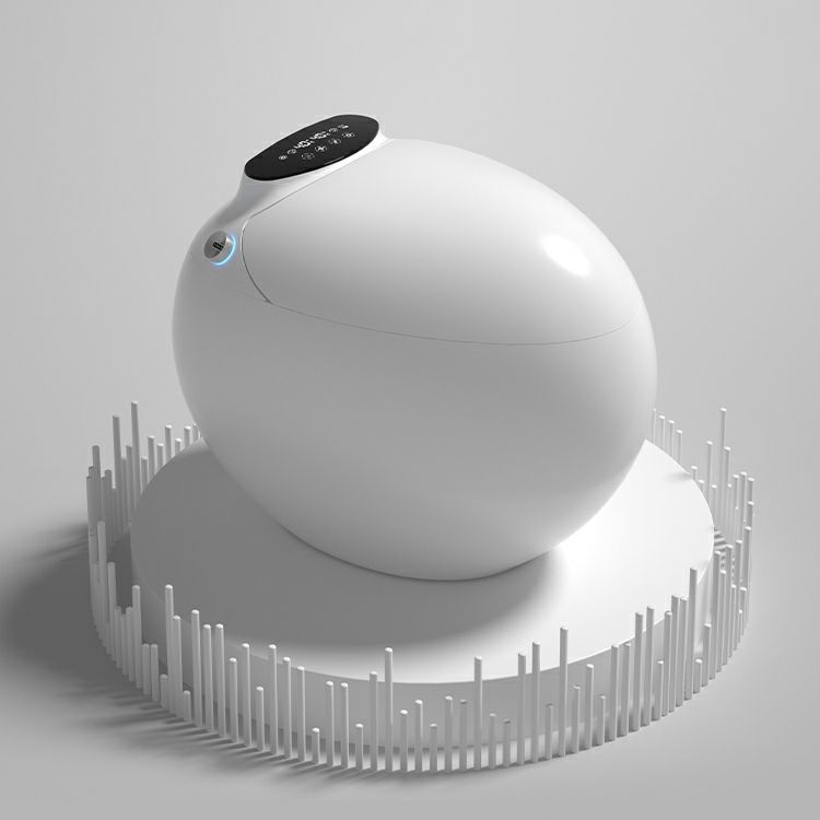 Ceramic Round Stain Resistant Smart Bidet with Temperature Control Clearhalo 'Bathroom Remodel & Bathroom Fixtures' 'Bidets' 'Home Improvement' 'home_improvement' 'home_improvement_bidets' 'Toilets & Bidets' 1200x1200_40f97c98-5759-4309-880a-986941f5a761