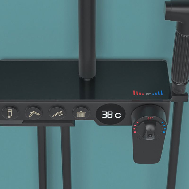 Contemporary Shower System Slide Bar Adjustable Shower Head Wall Mounted Shower Set Clearhalo 'Bathroom Remodel & Bathroom Fixtures' 'Home Improvement' 'home_improvement' 'home_improvement_shower_faucets' 'Shower Faucets & Systems' 'shower_faucets' 'Showers & Bathtubs Plumbing' 'Showers & Bathtubs' 1200x1200_410c6128-a310-422a-bfd7-594d7fb64cb7