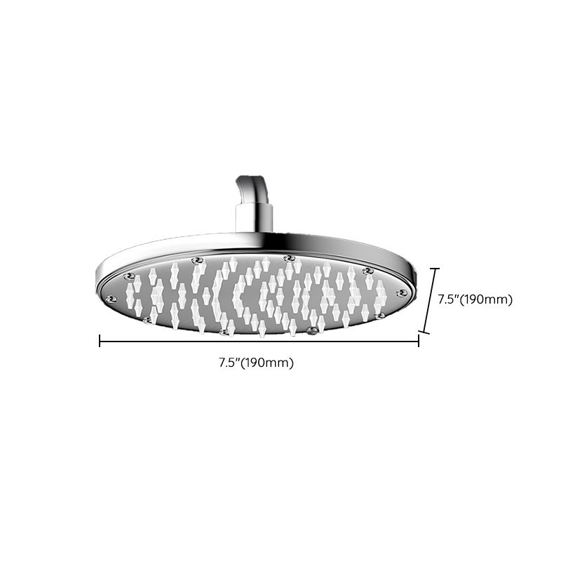 Contemporary Shower Head Combo Polished Stainless Steel Ceiling Mounted Shower Head Clearhalo 'Bathroom Remodel & Bathroom Fixtures' 'Home Improvement' 'home_improvement' 'home_improvement_shower_heads' 'Shower Heads' 'shower_heads' 'Showers & Bathtubs Plumbing' 'Showers & Bathtubs' 1200x1200_410e2fcb-95ab-444e-8078-3b3646283df9