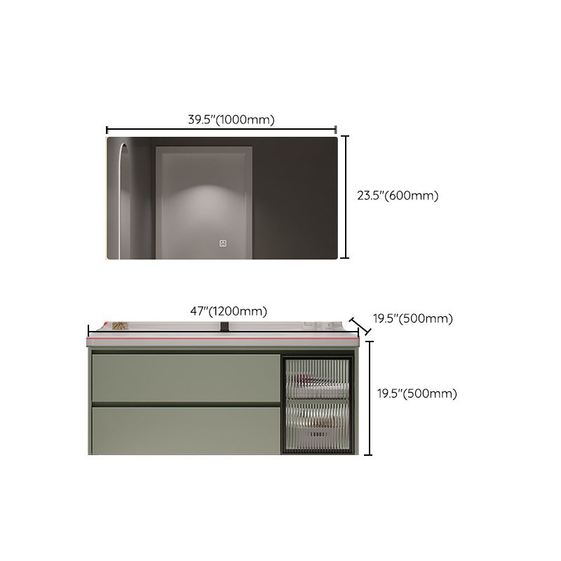 Contemporary Vanity Sink Wall-Mounted Bathroom Vanity Cabinet with Drawers Clearhalo 'Bathroom Remodel & Bathroom Fixtures' 'Bathroom Vanities' 'bathroom_vanities' 'Home Improvement' 'home_improvement' 'home_improvement_bathroom_vanities' 1200x1200_410ffc69-d21c-4ee1-8484-917876fc499c
