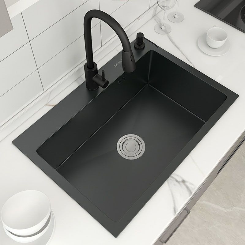 Modern Kitchen Sink Stainless Steel with Accessories Faucet and Soap Dispenser Workstation Clearhalo 'Home Improvement' 'home_improvement' 'home_improvement_kitchen_sinks' 'Kitchen Remodel & Kitchen Fixtures' 'Kitchen Sinks & Faucet Components' 'Kitchen Sinks' 'kitchen_sinks' 1200x1200_41119337-2f85-4b6e-b24b-9b86ed5744f3