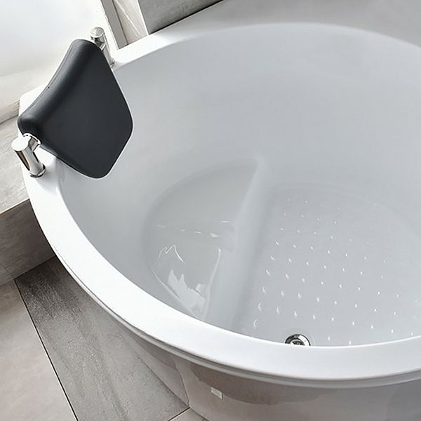Corner Acrylic Bathtub Soaking White Modern Back to Wall Bath Clearhalo 'Bathroom Remodel & Bathroom Fixtures' 'Bathtubs' 'Home Improvement' 'home_improvement' 'home_improvement_bathtubs' 'Showers & Bathtubs' 1200x1200_412f95eb-45e9-4e26-9d49-a6689496ef0e