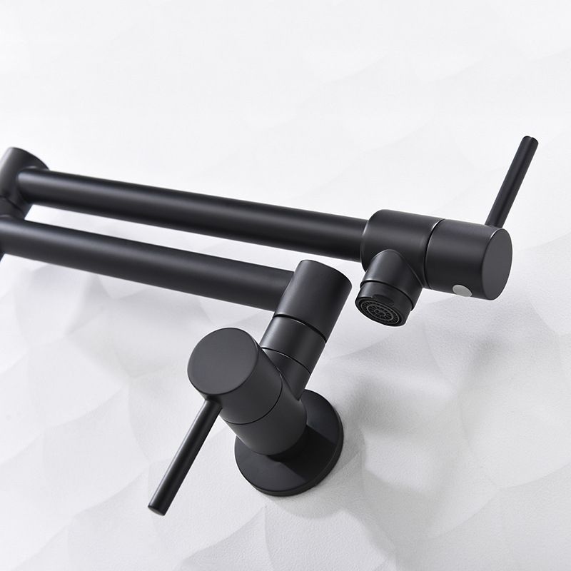 Contemporary Single Handle Bar Faucet Wall-mounted Pot Filler Clearhalo 'Home Improvement' 'home_improvement' 'home_improvement_kitchen_faucets' 'Kitchen Faucets' 'Kitchen Remodel & Kitchen Fixtures' 'Kitchen Sinks & Faucet Components' 'kitchen_faucets' 1200x1200_41360617-4d8e-4009-9139-a416086cf352