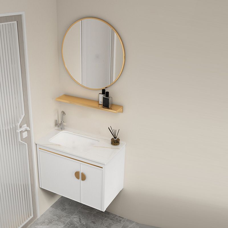 Gorgeous Sink Cabinet Free-standing Standard Space Saver Vanity with Mirror Clearhalo 'Bathroom Remodel & Bathroom Fixtures' 'Bathroom Vanities' 'bathroom_vanities' 'Home Improvement' 'home_improvement' 'home_improvement_bathroom_vanities' 1200x1200_413b547a-dc29-4f1d-8975-f475b3f6d3f4