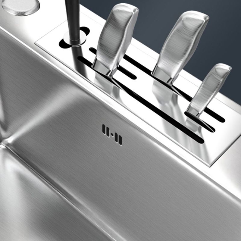 Stainless Steel Kitchen Sink Rectangular Shape Kitchen Sink with Drain Assembly Clearhalo 'Home Improvement' 'home_improvement' 'home_improvement_kitchen_sinks' 'Kitchen Remodel & Kitchen Fixtures' 'Kitchen Sinks & Faucet Components' 'Kitchen Sinks' 'kitchen_sinks' 1200x1200_41596ff4-e261-4000-a5c8-06334c00977e