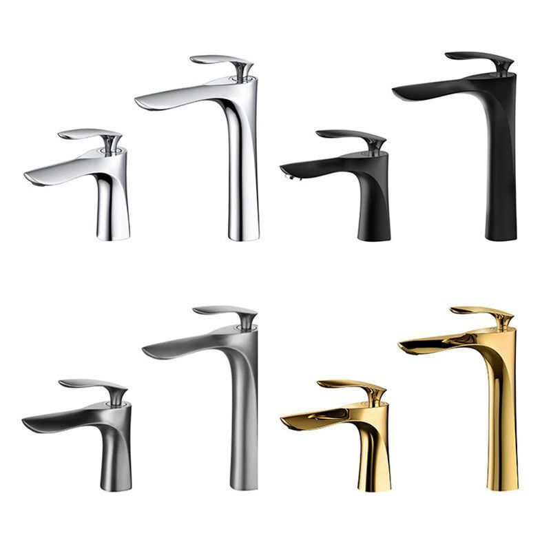 Glam Style Faucet One Lever Handle Vessel Sink Bathroom Faucet Clearhalo 'Bathroom Remodel & Bathroom Fixtures' 'Bathroom Sink Faucets' 'Bathroom Sinks & Faucet Components' 'bathroom_sink_faucets' 'Home Improvement' 'home_improvement' 'home_improvement_bathroom_sink_faucets' 1200x1200_4159acad-c86f-4fe7-ad0b-967d7a131aaa