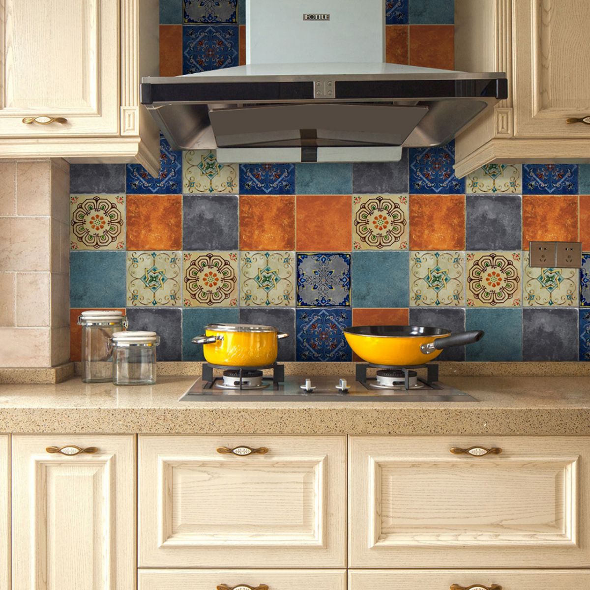 Traditional Peel and Stick Backsplash PVC Mosaic Tile Wallpaper for Kitchen Backsplash Clearhalo 'Flooring 'Home Improvement' 'home_improvement' 'home_improvement_peel_stick_blacksplash' 'Peel & Stick Backsplash Tile' 'peel_stick_blacksplash' 'Walls & Ceilings' Walls and Ceiling' 1200x1200_415dd291-e225-4a11-857f-26ddf0856331