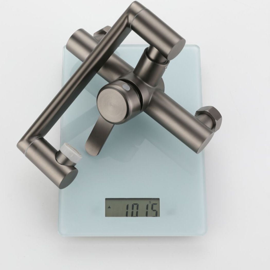 Modern Wall Mounted Kitchen Faucet Single Handle Faucet in Chrome Clearhalo 'Home Improvement' 'home_improvement' 'home_improvement_kitchen_faucets' 'Kitchen Faucets' 'Kitchen Remodel & Kitchen Fixtures' 'Kitchen Sinks & Faucet Components' 'kitchen_faucets' 1200x1200_416211ca-9fa0-4ee5-b754-a8377662f415