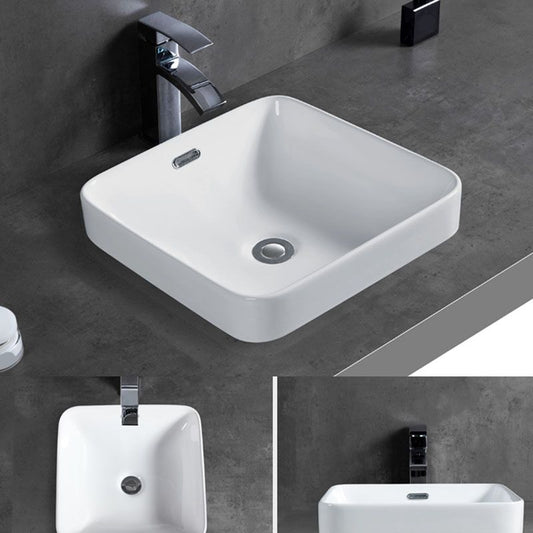 Contemporary Bathroom Sink with Overflow Porcelain Round Vessel Bathroom Sink Only Clearhalo 'Bathroom Remodel & Bathroom Fixtures' 'Bathroom Sinks & Faucet Components' 'Bathroom Sinks' 'bathroom_sink' 'Home Improvement' 'home_improvement' 'home_improvement_bathroom_sink' 1200x1200_4172357d-639a-4ae4-9aff-9027c43aef0d