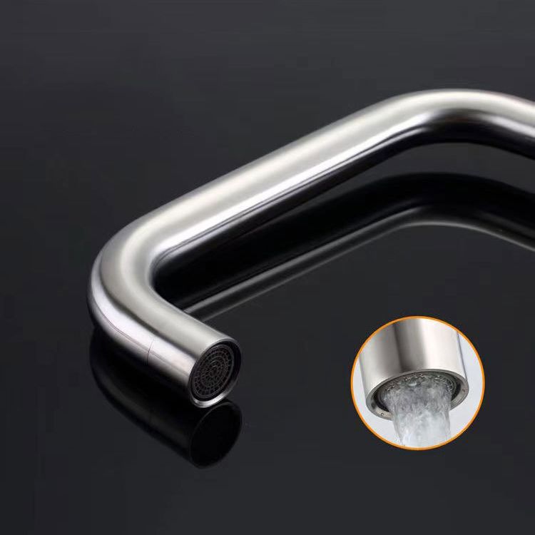 Modern 1-Handle Faucets Touchless Stainless Steel Standard Kitchen Faucets Clearhalo 'Home Improvement' 'home_improvement' 'home_improvement_kitchen_faucets' 'Kitchen Faucets' 'Kitchen Remodel & Kitchen Fixtures' 'Kitchen Sinks & Faucet Components' 'kitchen_faucets' 1200x1200_418a1985-696a-4013-967e-14ffc4a6c851