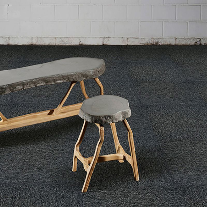 Carpet Tile Fade Resistant Non-Skid Solid Color Loose Lay Carpet Tile Living Room Clearhalo 'Carpet Tiles & Carpet Squares' 'carpet_tiles_carpet_squares' 'Flooring 'Home Improvement' 'home_improvement' 'home_improvement_carpet_tiles_carpet_squares' Walls and Ceiling' 1200x1200_4197240a-4b2b-4bed-adff-146ef74f3ce5