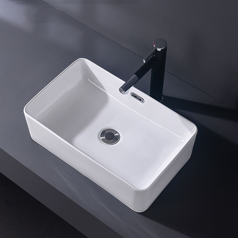 Modern Vessel Bathroom Sink Rectangular Porcelain Basin Sink (Not Include Faucet) Clearhalo 'Bathroom Remodel & Bathroom Fixtures' 'Bathroom Sinks & Faucet Components' 'Bathroom Sinks' 'bathroom_sink' 'Home Improvement' 'home_improvement' 'home_improvement_bathroom_sink' 1200x1200_419ab0cf-6f56-43fc-a32d-f883edcd3c22