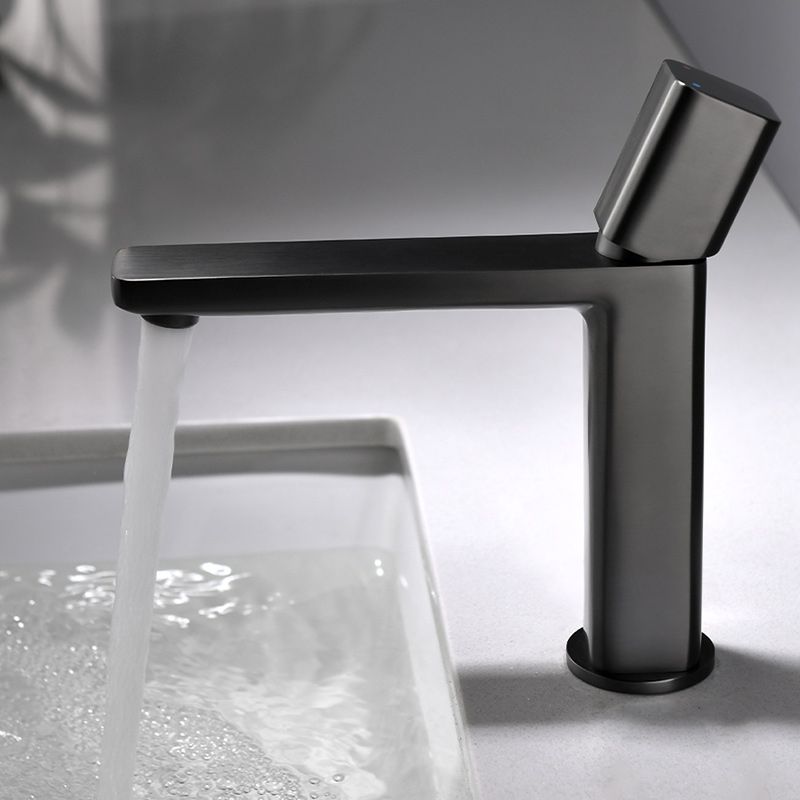 Modern Bathroom Sink Faucet with Single Handle Brass Square Faucet Clearhalo 'Bathroom Remodel & Bathroom Fixtures' 'Bathroom Sink Faucets' 'Bathroom Sinks & Faucet Components' 'bathroom_sink_faucets' 'Home Improvement' 'home_improvement' 'home_improvement_bathroom_sink_faucets' 1200x1200_41a15dd0-ba43-42c9-8387-e407a68f5da1